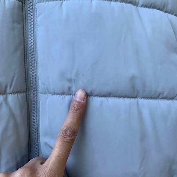 Adidas Originals light grey semi-cropped oversized zip up puffer jacket - Picture 12 of 16